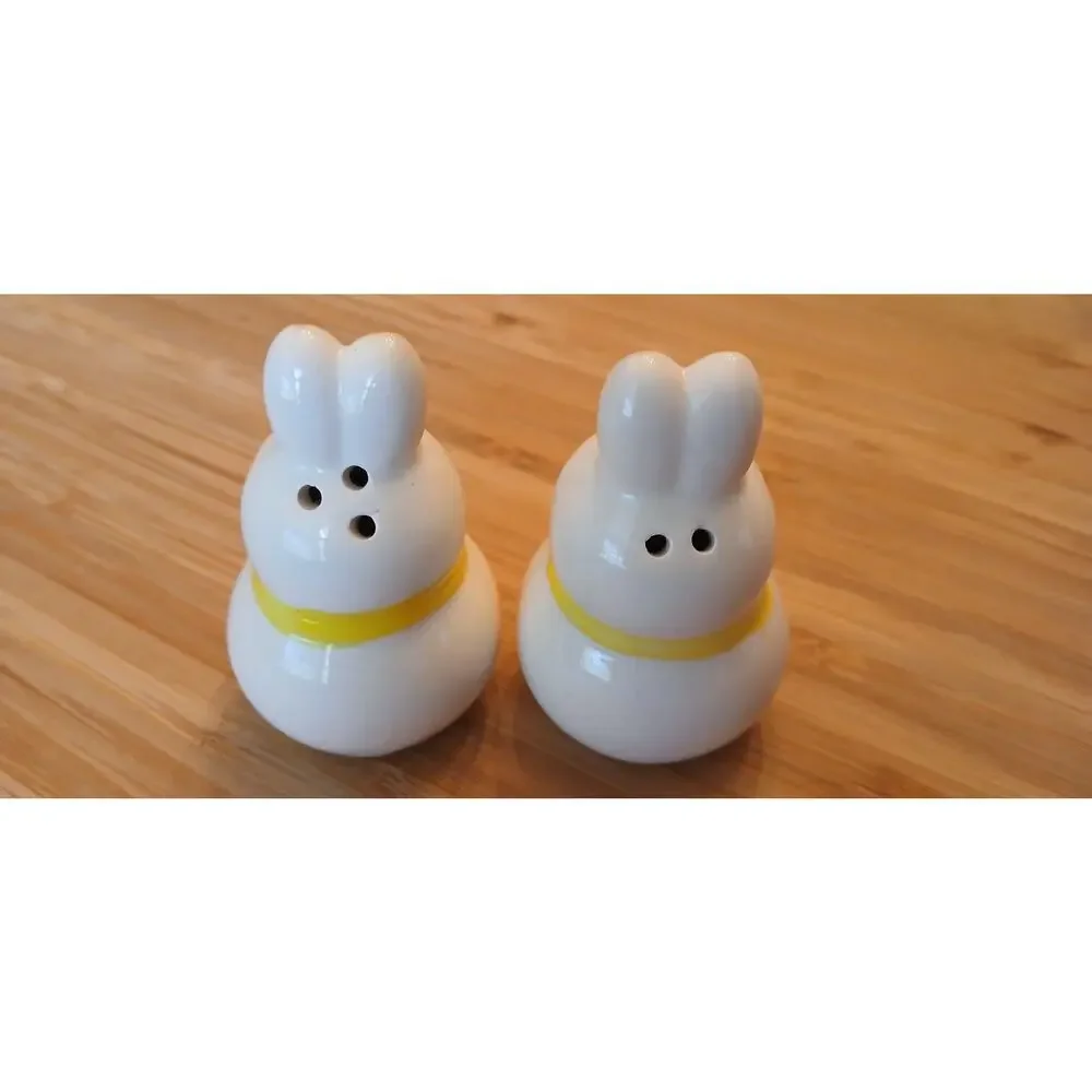 Spring Easter Bunny Salt and Pepper set